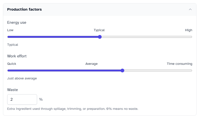 Overhead allocation screenshot